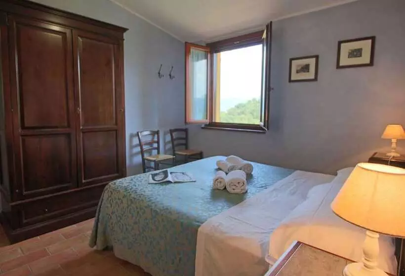 Country House With Swimming Pool And Garden With Mediterranean Plants