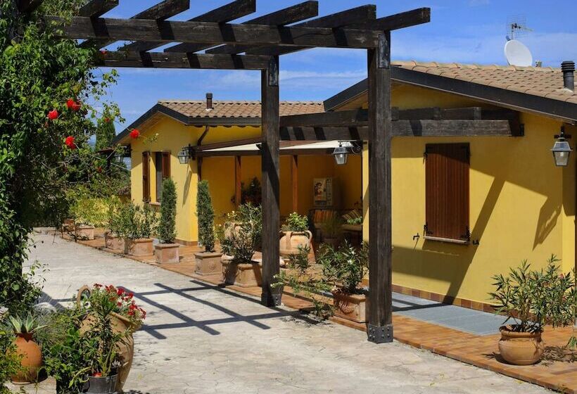 Country House With Swimming Pool And Garden With Mediterranean Plants