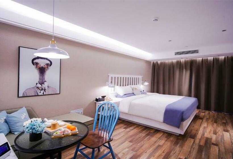 בית מלון כפרי 银座精宿泰安高铁站泰山西湖店