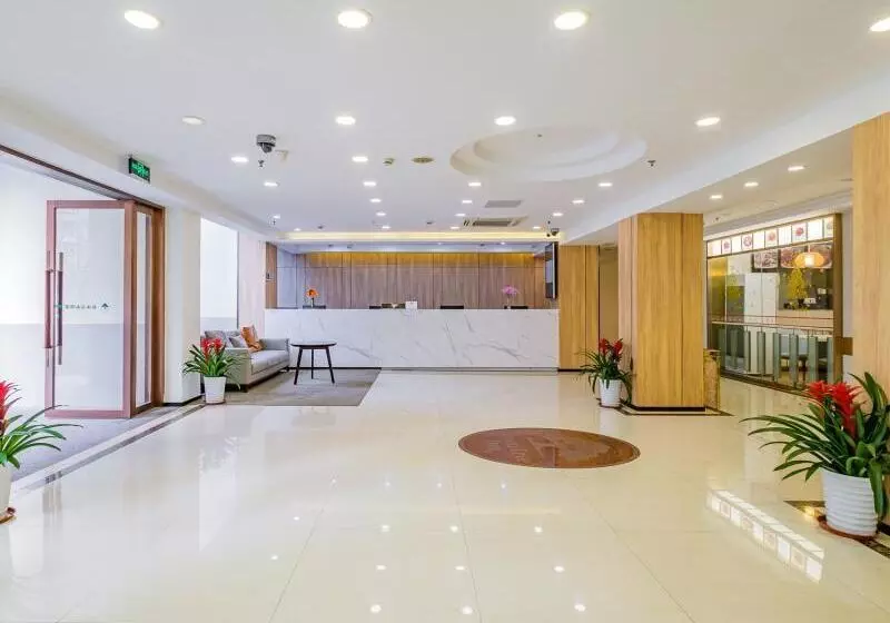 Otel Greentree Inn Shanghai Jingan Railway Station Xinzha Road Business
