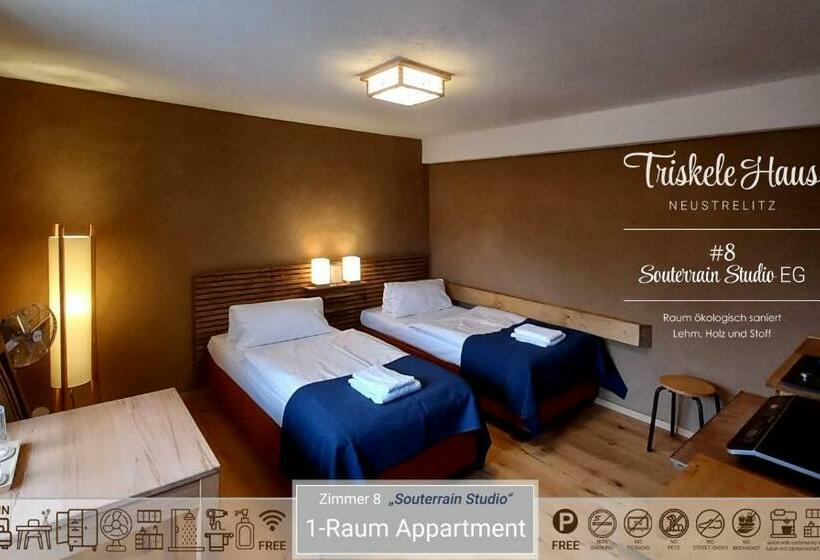 酒店 Triskele Haus   ökologisches Gästehaus Der Heilstätte Strelitz