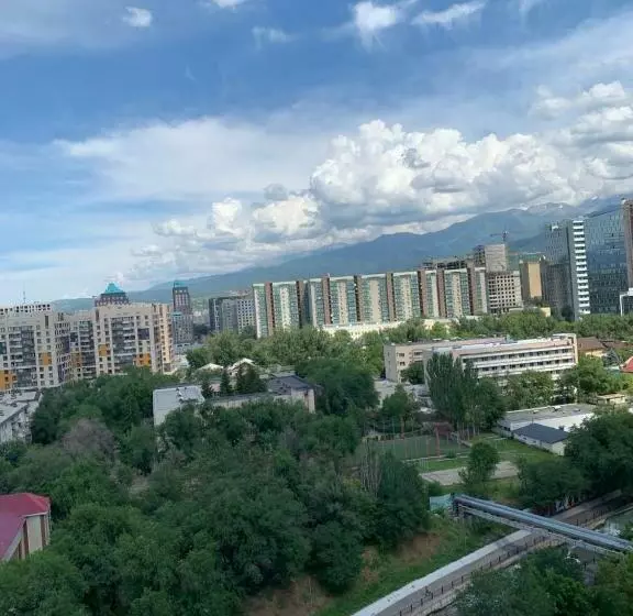 Mountains And River View Apartment In Almaty