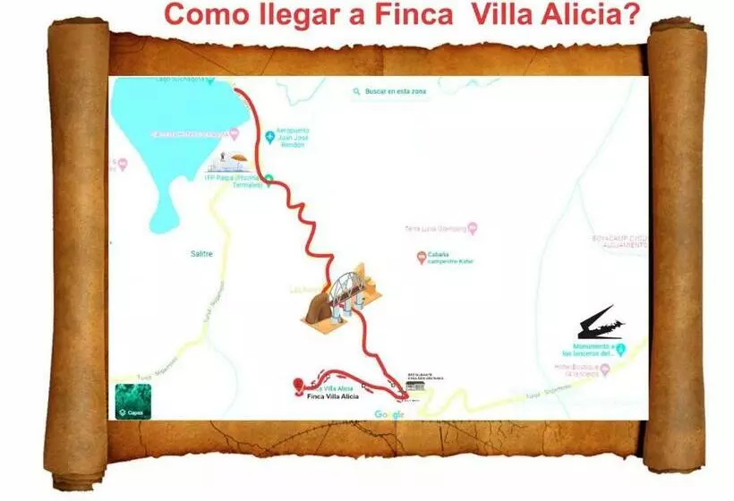 ホテル Cabaña Rústica Villa Alicia
