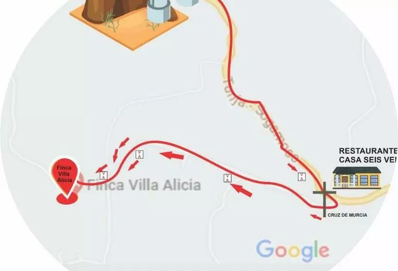 ホテル Cabaña Rústica Villa Alicia