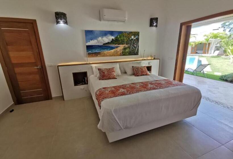 Flor De Coco, Villa Neuve, 5 Chambres, 5 Salles De Bains Et Grande Piscine à 250 Mètres De La Plage