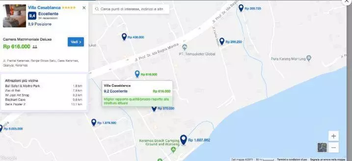 Hotelli Villa Casablanca Surf Keramas