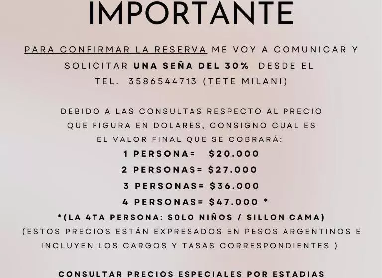 Departamento Céntrico   Leer Condiciones Y Precio