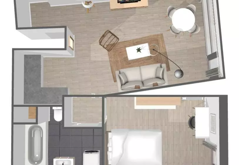 Europe/flandres Stations Apartment With Balcony!