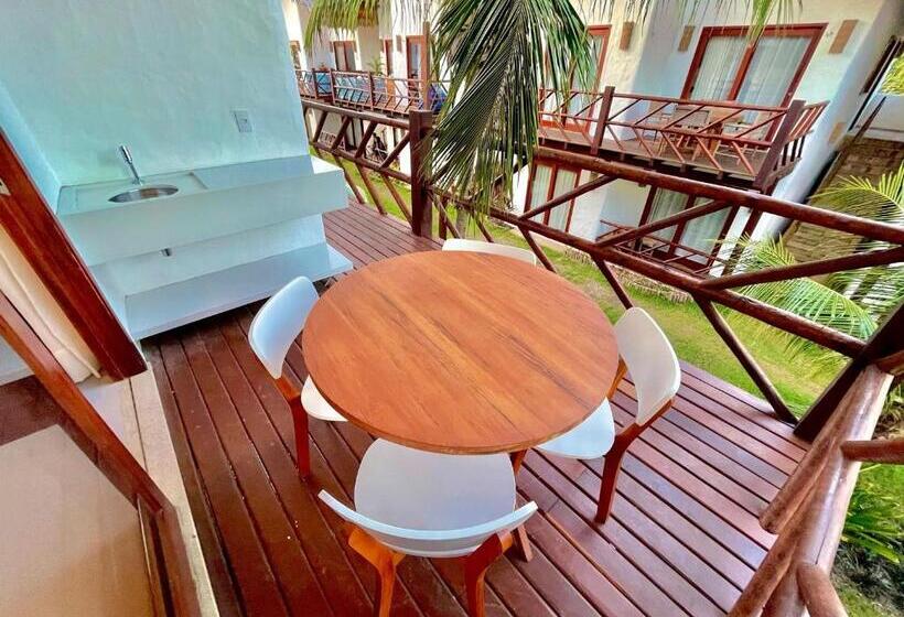 Ap. Estrela Do Mar Pé Na Areia Com Vista Para O Mar E Piscina