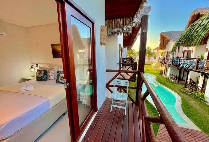 Ap. Estrela Do Mar Pé Na Areia Com Vista Para O Mar E Piscina