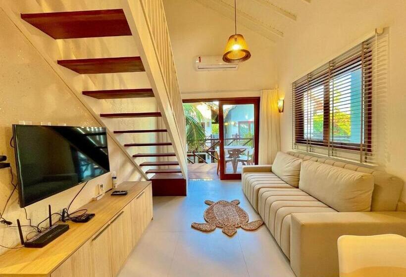 Ap. Estrela Do Mar Pé Na Areia Com Vista Para O Mar E Piscina