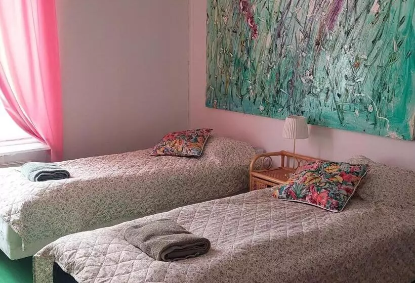 Nostalgista Majoittumista Taiteilijatalo Taideniityn Auringossa Tai Niityssä