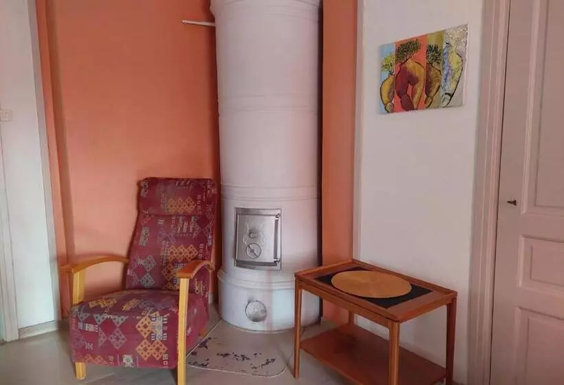 Nostalgista Majoittumista Taiteilijatalo Taideniityn Auringossa Tai Niityssä