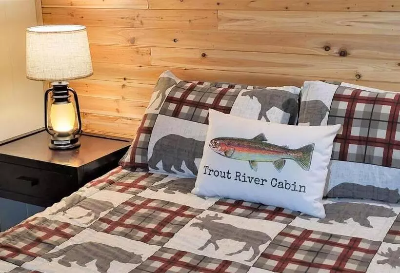 Trout River Cabin   Secluded Riverfront Adventure