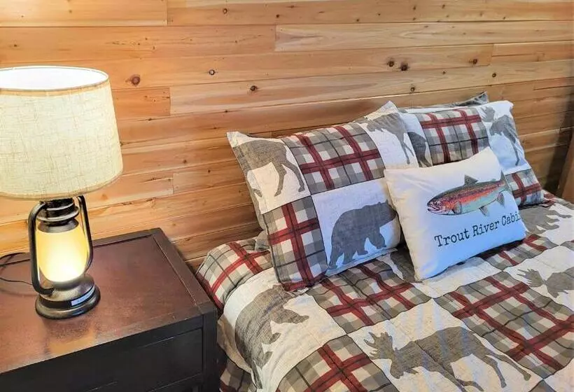 Trout River Cabin   Secluded Riverfront Adventure