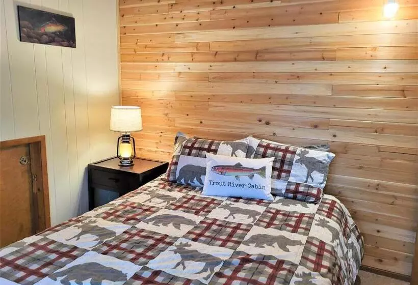Trout River Cabin   Secluded Riverfront Adventure