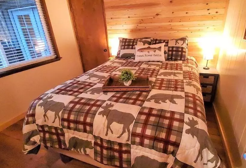 Trout River Cabin   Secluded Riverfront Adventure