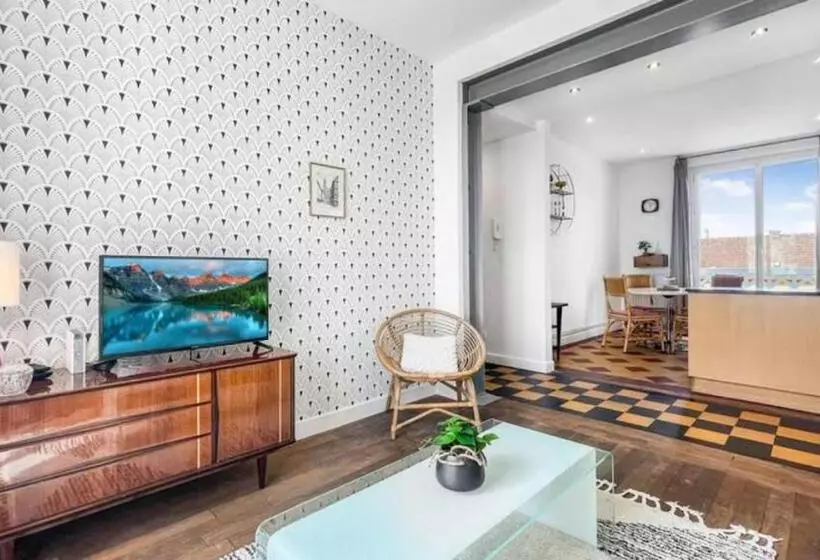 Homey Coloc Gatsby   New, Parking Gratuit, Proche Gare, Balcons Privés, établissement élégant Et Mod