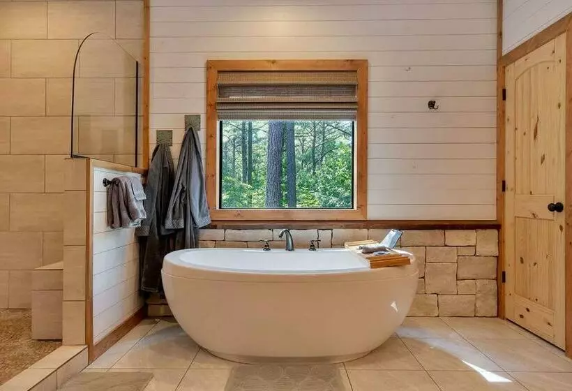 Gorgeous Idyllic Cabin W Hot Tub And Fire Pit Quittin Time Is Secluded Romantic Oasis W Luxury Bathr