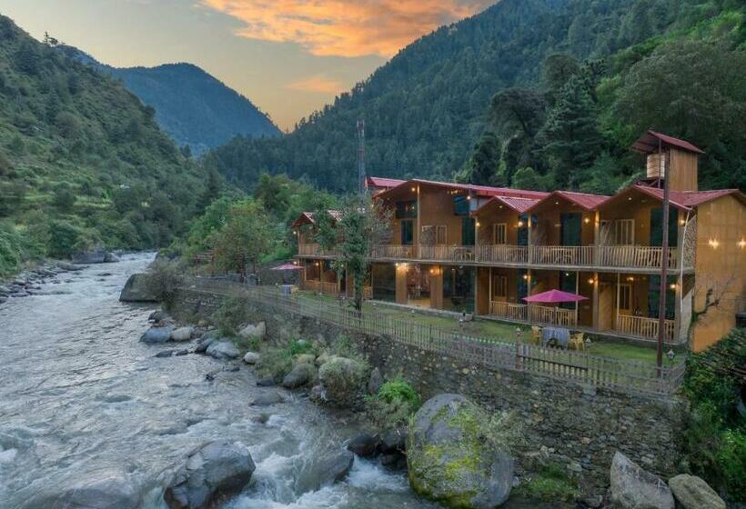 בית מלון כפרי The Brightside Resorts Tirthan A Riverside