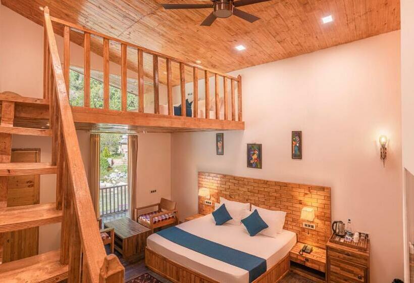 בית מלון כפרי The Brightside Resorts Tirthan A Riverside