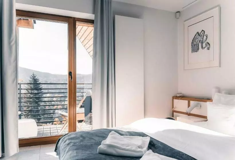 ベッドアンドブレックファースト Zimowy Domek Boutique Rooms   Adults Only Vege