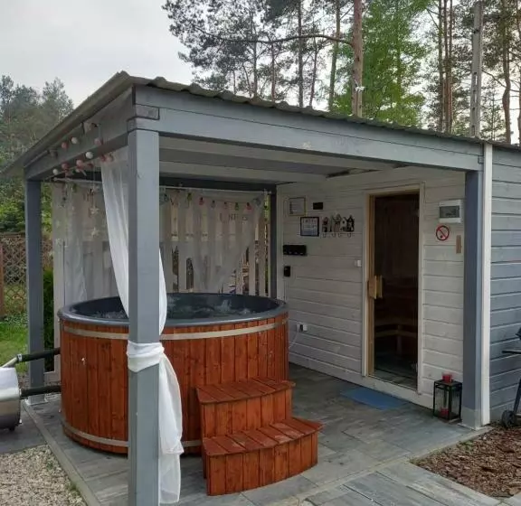 ペンション Dom Na Wczasowej Kaszuby Z Balią Z Jacuzzi I Sauną