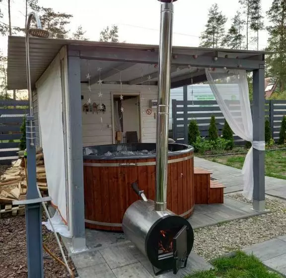 ペンション Dom Na Wczasowej Kaszuby Z Balią Z Jacuzzi I Sauną