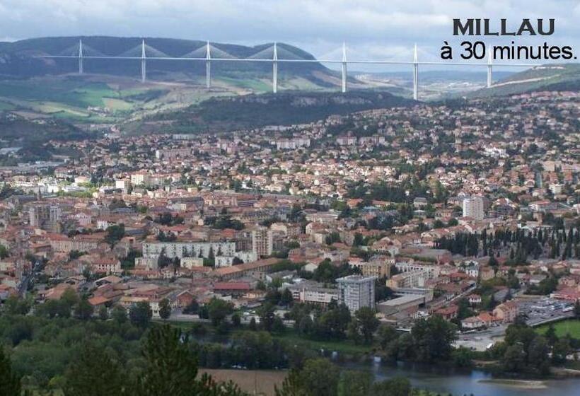 ベッドアンドブレックファースト Chambre Au Calme Avec Spa Privatif Gratuit Sud Aveyron Les Palmiers Des Causses