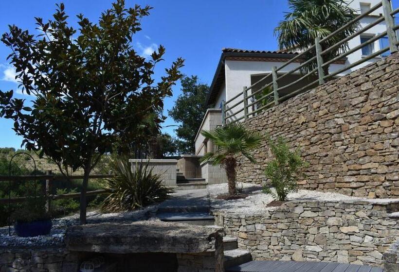 ベッドアンドブレックファースト Chambre Au Calme Avec Spa Privatif Gratuit Sud Aveyron Les Palmiers Des Causses