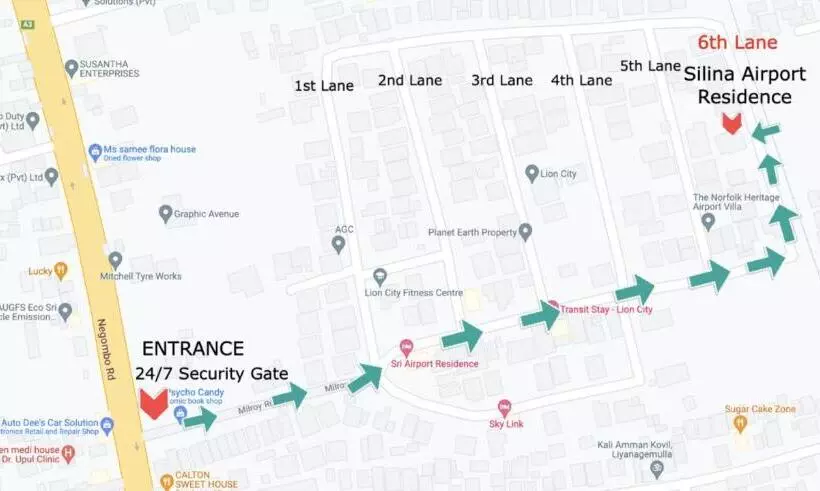 ベッドアンドブレックファースト Silina Airport Residence