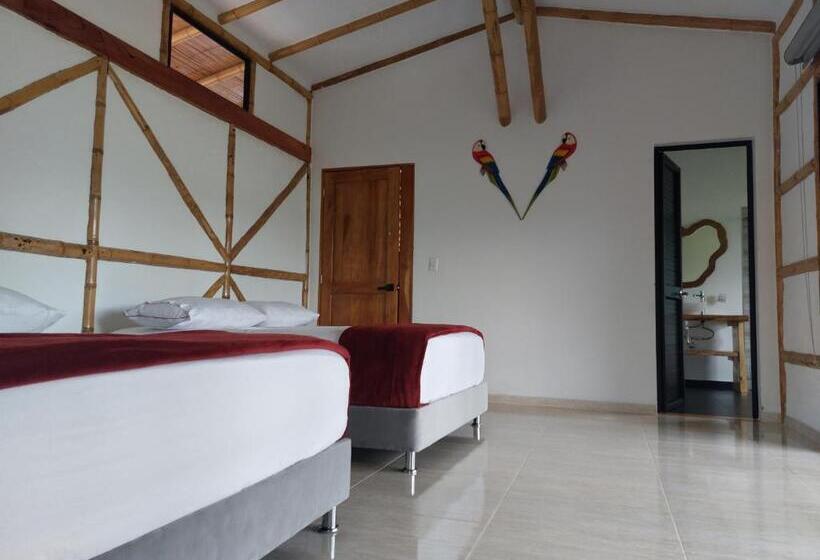 住宿加早餐  Las Cabañas Del Escobo Cabaña Guacamayas