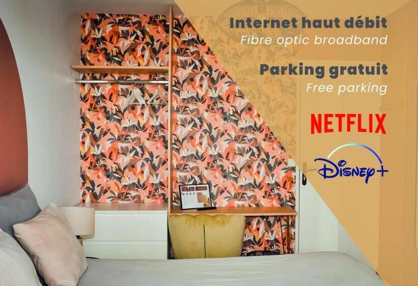 بنسيون Les Chambres De Troyes   Parking Free Fibre Netflix