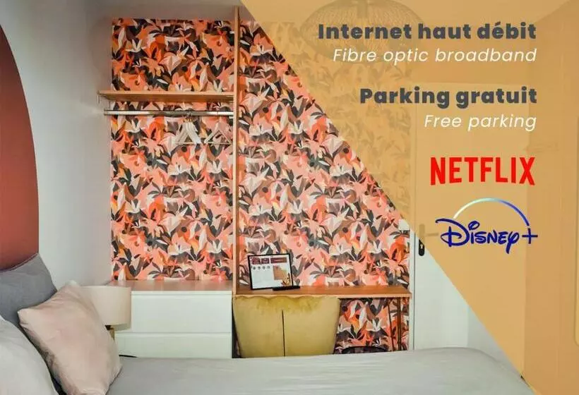ペンション Les Chambres De Troyes Parking Free Fibre Netflix