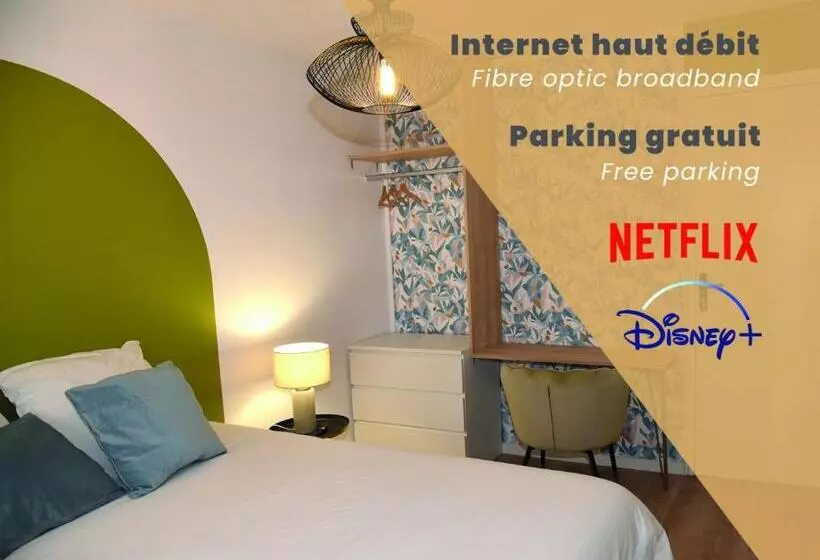 ペンション Les Chambres De Troyes Parking Free Fibre Netflix