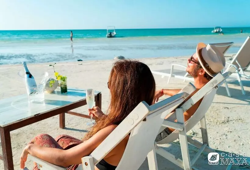 호텔 Cabañas Casa Maya Holbox Frente Al Mar