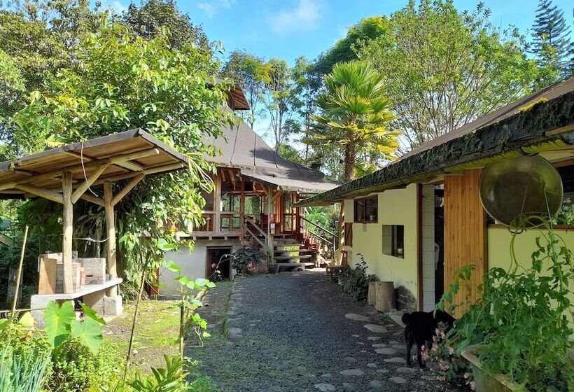 ホテル Hosteria La Roulotte Mindo