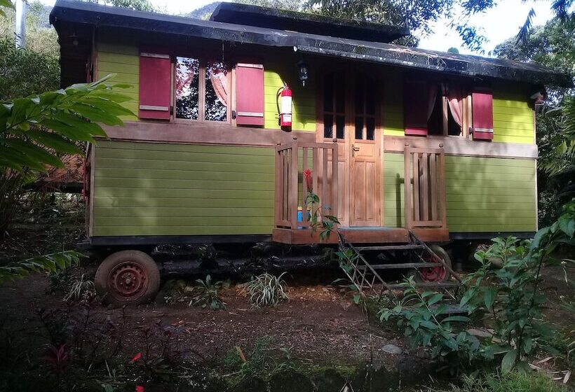 ホテル Hosteria La Roulotte Mindo