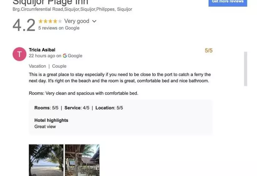 هاستل Siquijor Plage Inn