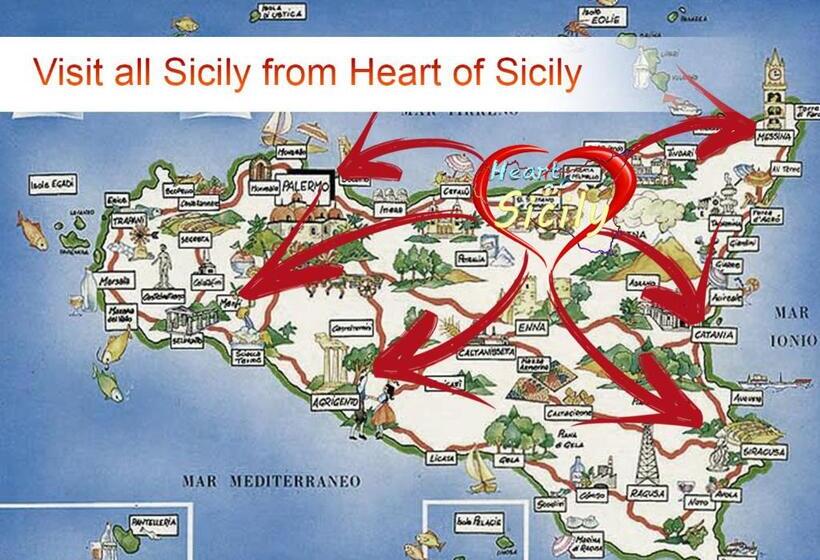 פנסיון Heart Of Sicily