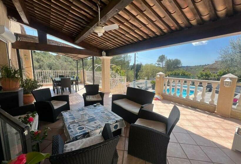 膳宿费 Haut De Villa Avec Piscine Privative