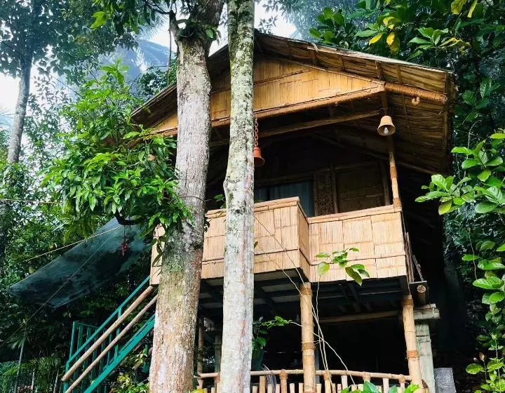 Majatalo Fab   Bamboo Hut With Open Shower