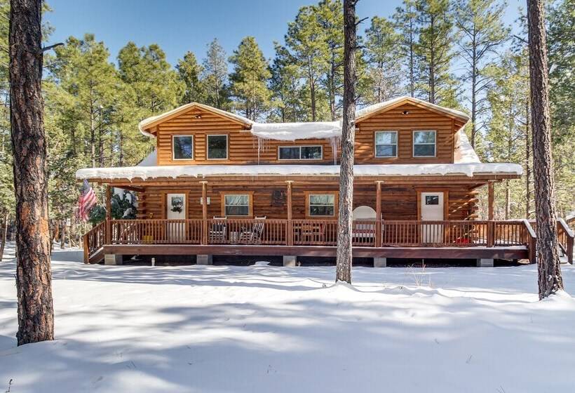 1 Mi To Lake: Chic Arizona Cabin W/ Large Porch!