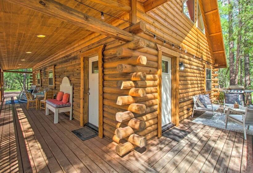 1 Mi To Lake: Chic Arizona Cabin W/ Large Porch!