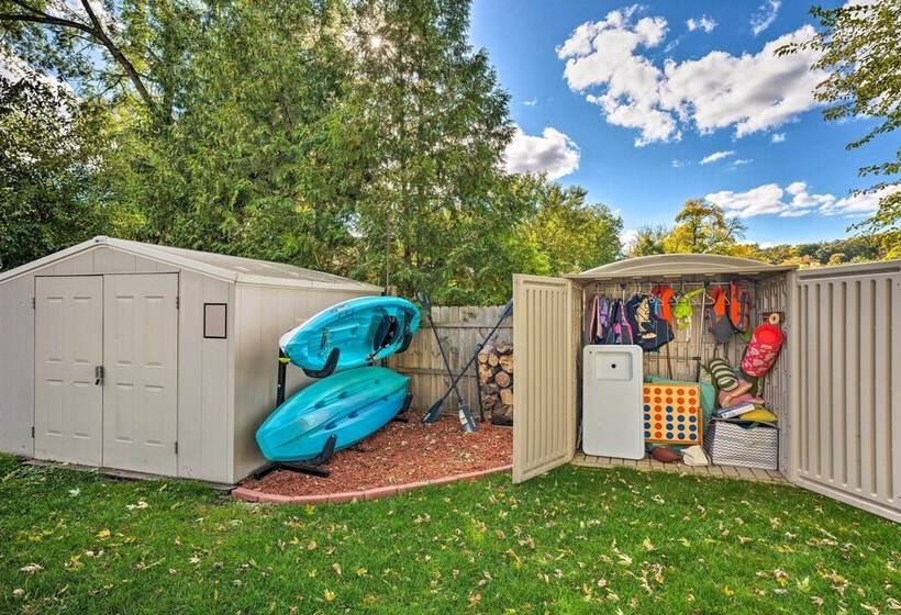 Rock River Retreat  W/ Dock & Private Backyard!