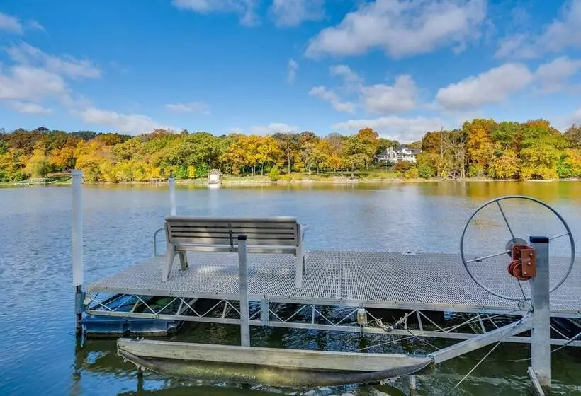 Rock River Retreat  W/ Dock & Private Backyard!