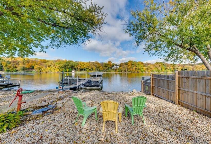 Rock River Retreat  W/ Dock & Private Backyard!