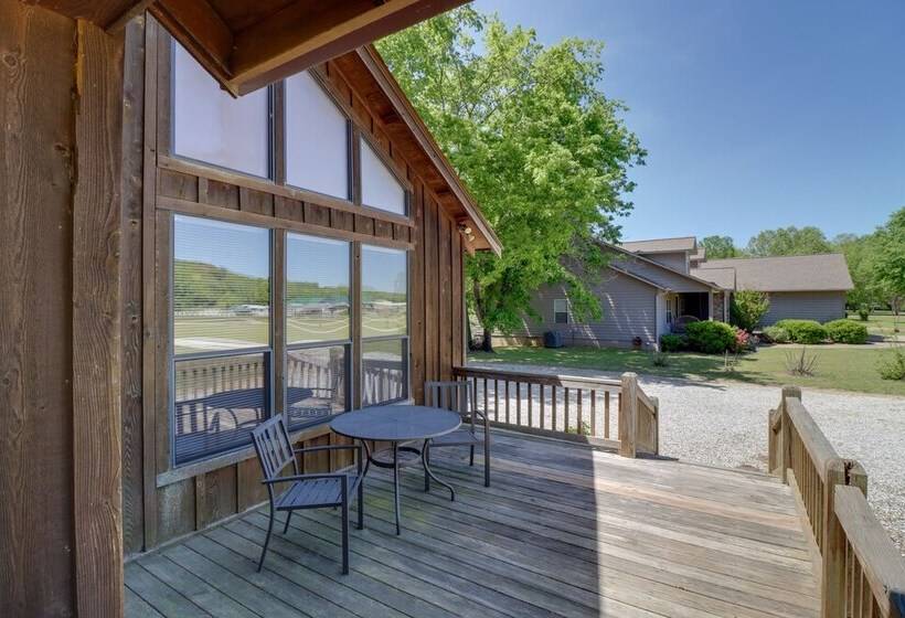 Roomy Riverfront Trout Valley Cabin W/ Porch!