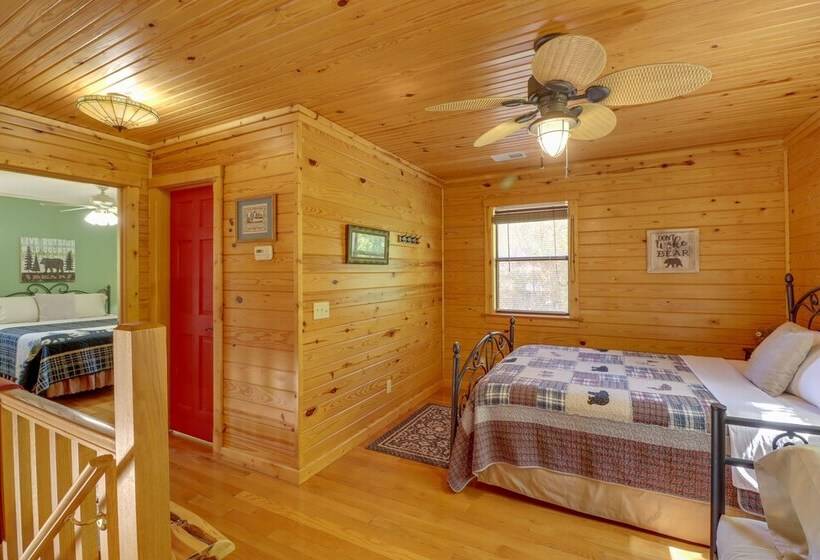 Roomy Riverfront Trout Valley Cabin W/ Porch!