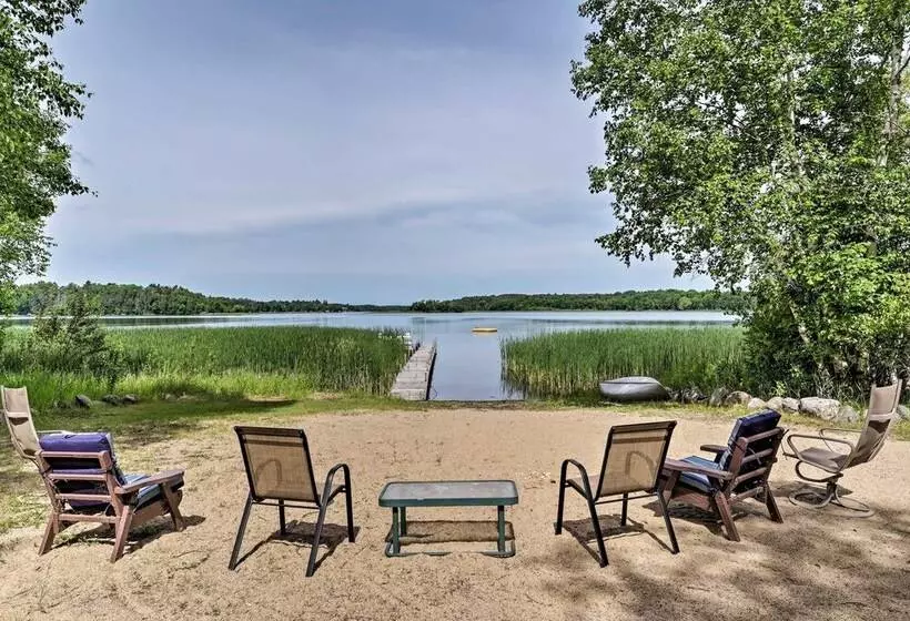 Rustic Cozy Cabin On Island Lake W/ Fire Pit, Dock